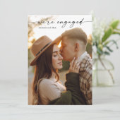 シンプルScript 2写真の結婚婚約 招待状 (スタンド正面)