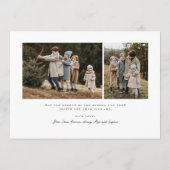 シンプルScript 3フォトハッピー シーズンカード (裏面)