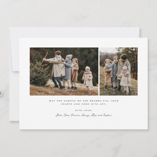 シンプルScript 3写真新年 シーズンカード (裏面)