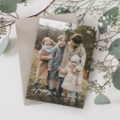 シンプルScript 3写真新年 シーズンカード