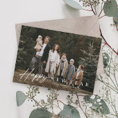 シンプルScript 3写真新年 シーズンカード