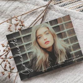 シンプルScript 4写真の卒業への招待