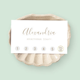 シンプルScript 6パンチカスタマーロイヤリティ ロイヤリティカード