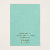 シンプルScript Aqua Blue Earringディスプレイホルダー (裏面)