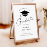 シンプルScript Black & White Graduation Welcome ポスター<br><div class="desc">プリントシンプルScript Black & White Graduation Welcome Poster。このクリックデザインをテキストと共に使用するにはカスタマイズ、「パーソナライズ/デザインツールで編集」ボタンをクリックします。</div>