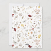 シンプルScript Boho Archクリスマス シーズンカード (裏面)