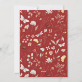 シンプルScript Boho Archクリスマス シーズンカード (裏面)