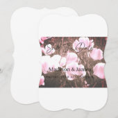 シンプルScript Budget日付招待状の保存 セーブザデート (正面/裏面)