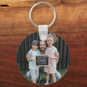 シンプルScript Daddy EST Photo Faters Day キーホルダー (裏面)