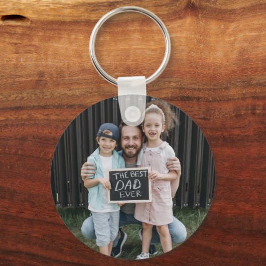 シンプルScript Daddy EST Photo Faters Day キーホルダー (裏面)