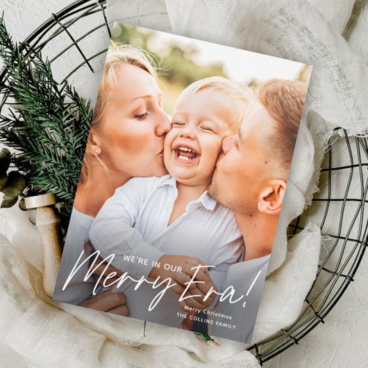 シンプルScript Eraメリー Photo Chrimas シーズンカード