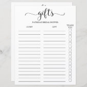 シンプルScript Guest Listログトラッカー (正面/裏面)