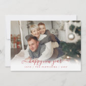 シンプルScript Happy New Year シーズンカード (正面)