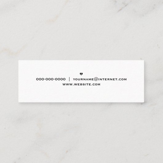 シンプルScript Hello スキニー名刺 (裏面)