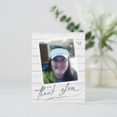 シンプルScript One Photoサンキューカード ポストカード (スタンド正面)