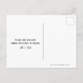 シンプルScript Photo日付の保存 案内ポストカード (裏面)