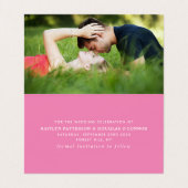 シンプルScript Photo日付カードの保存 名刺 (内部フラット)