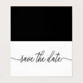 シンプルScript Photo日付カードの保存 名刺 (外部フラット)