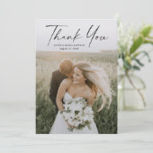 シンプルScript Photo結婚's サンキューカード (スタンド正面)