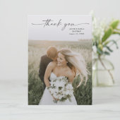 シンプルScript Photo結婚's サンキューカード (スタンド正面)