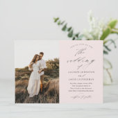 シンプルScript Photo結婚's 招待状 (スタンド正面)