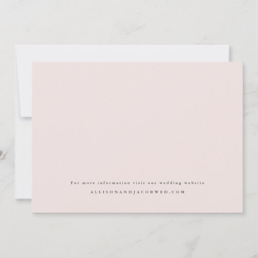 シンプルScript Photo結婚's 招待状 (裏面)