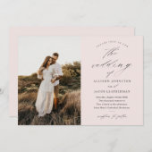 シンプルScript Photo結婚's 招待状 (正面/裏面)