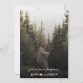 シンプルScript Photo結婚's 招待状 (裏面)