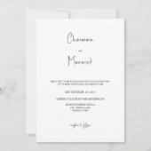 シンプルScript Photo結婚's 招待状 (正面)