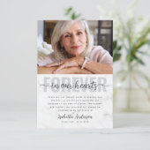 シンプルScript Photo葬儀 サンキューカード (スタンド正面)