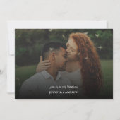 シンプルScript Photo |披露宴結婚式招待状 招待状 (裏面)