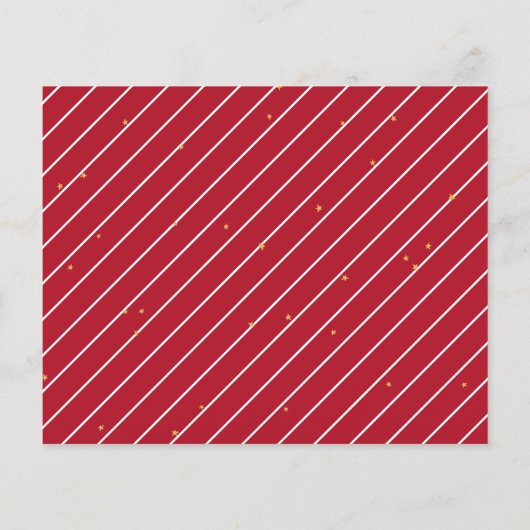 シンプルScript Photo Budget Holiday Card (裏面)