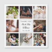 シンプルScript Photo Collage's 結婚 Thank You (正面)