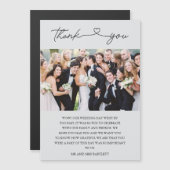 シンプルScript Photo's 結婚 Thank You (正面/裏面)