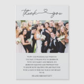 シンプルScript Photo's 結婚 Thank You (正面)