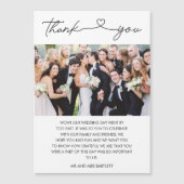 シンプルScript Photo's 結婚 Thank You (正面)