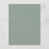 シンプルScript Sage Greenの結婚詳細 エンクロージャーカード (裏面)