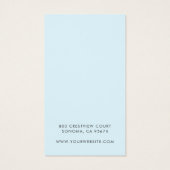 シンプルScript Signature Blue Earring Display Card (裏面)