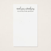 シンプルScript Signature Earring Display Card (正面)