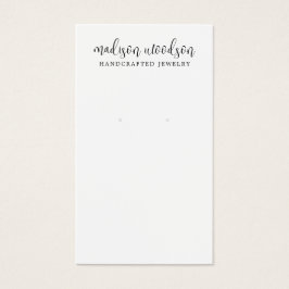 シンプルScript Signature Earring Display Card