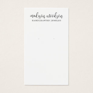 シンプルScript Signature Earring Display Card