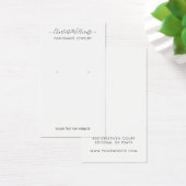 シンプルScript Signature Earring Display Card (デスク)