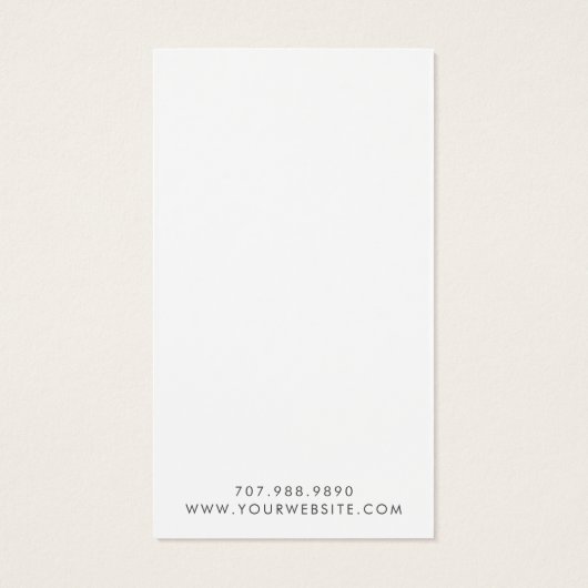 シンプルScript Signature Earring Display Card (裏面)