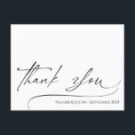 シンプルScript Thank Youポストカード ポストカード<br><div class="desc">シンプルスクリプトありがとうデザイン。すべての文字は調整可能で、簡単は独自のパーティーニーズに合わせて変更できる。ありがとうエレガントポストカースタイリッシュド。, ，スクリプト，モダントレンディー, パーソナライズされたテンプレート.</div>