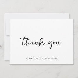 シンプルScript Thank You サンキューカード