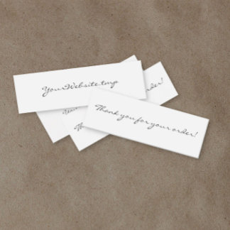 シンプルScript Thank You For Your Order Mini コーリングカード