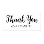 シンプルScript Thank You with Name セルフインキングスタンプ (デザイン)