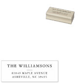 シンプルSerifファミリ名差出人住所 ラバースタンプ (押印)