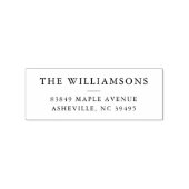 シンプルSerifファミリ名差出人住所 ラバースタンプ (インプリント)