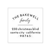 シンプルSerif分割詳細ファミリ差出人住所 ラバースタンプ (インプリント)